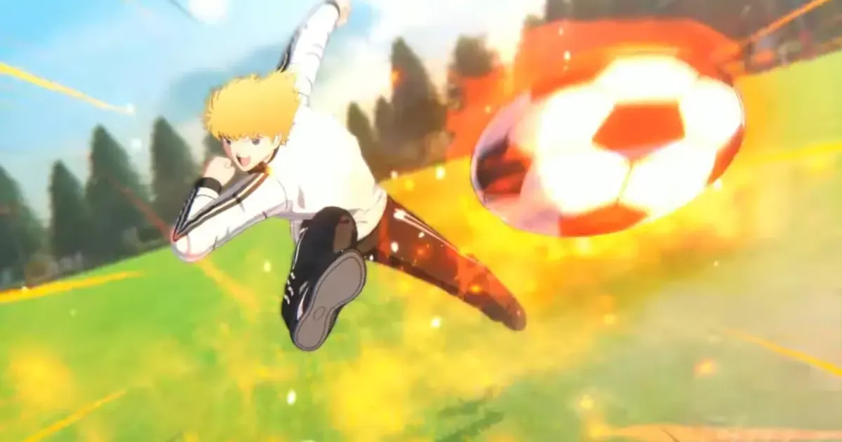 Schneider's Fire Shot from Captain Tsubasa Rise of New Champions