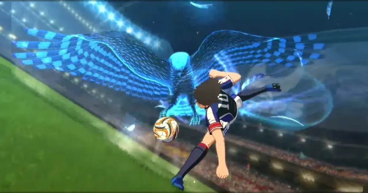 Tsubasa's Neo Drive Shot from Captain Tsubasa Rise of New Champions